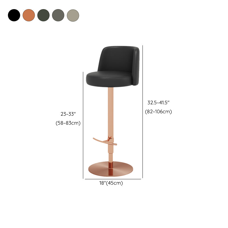 Tabouret de barre glamour tabouret de hauteur réglable pour Bristol avec pivotant