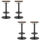 Modern Adjustable Height Bar Stools Matte Finish Indoor Stools