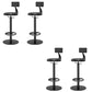 Modern Adjustable Height Bar Stools Matte Finish Indoor Stools
