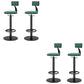 Modern Adjustable Height Bar Stools Matte Finish Indoor Stools