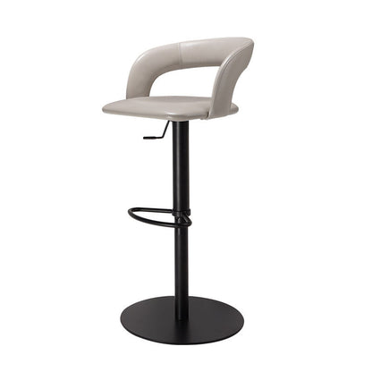 Leather Bar Stool Low Back Counter Stool for Bristol with Swivel