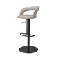 Leather Bar Stool Low Back Counter Stool for Bristol with Swivel