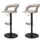 Leather Bar Stool Low Back Counter Stool for Bristol with Swivel