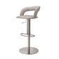 Leather Bar Stool Low Back Counter Stool for Bristol with Swivel