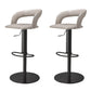 Leather Bar Stool Low Back Counter Stool for Bristol with Swivel