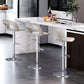 Leather Bar Stool Low Back Counter Stool for Bristol with Swivel