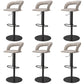 Leather Bar Stool Low Back Counter Stool for Bristol with Swivel