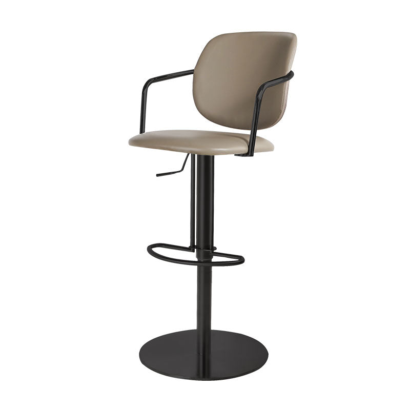 Sgabello da bar in pelle industriale sgabello da cornice regolabile per Bristol