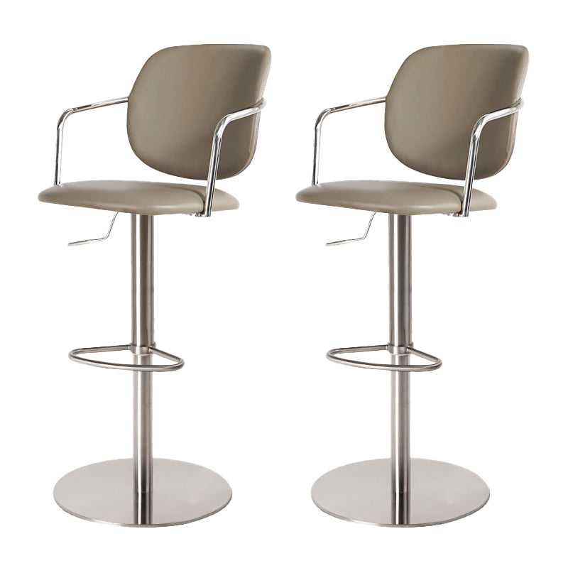 Sgabello da bar in pelle industriale sgabello da cornice regolabile per Bristol