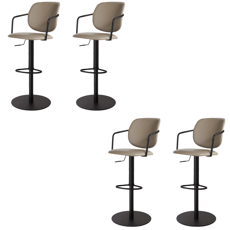 Sgabello da bar in pelle industriale sgabello da cornice regolabile per Bristol