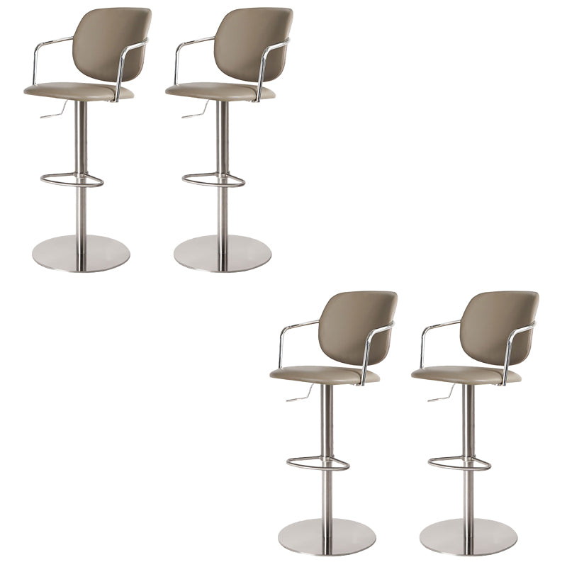 Sgabello da bar in pelle industriale sgabello da cornice regolabile per Bristol