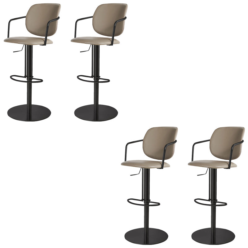 Sgabello da bar in pelle industriale sgabello da cornice regolabile per Bristol