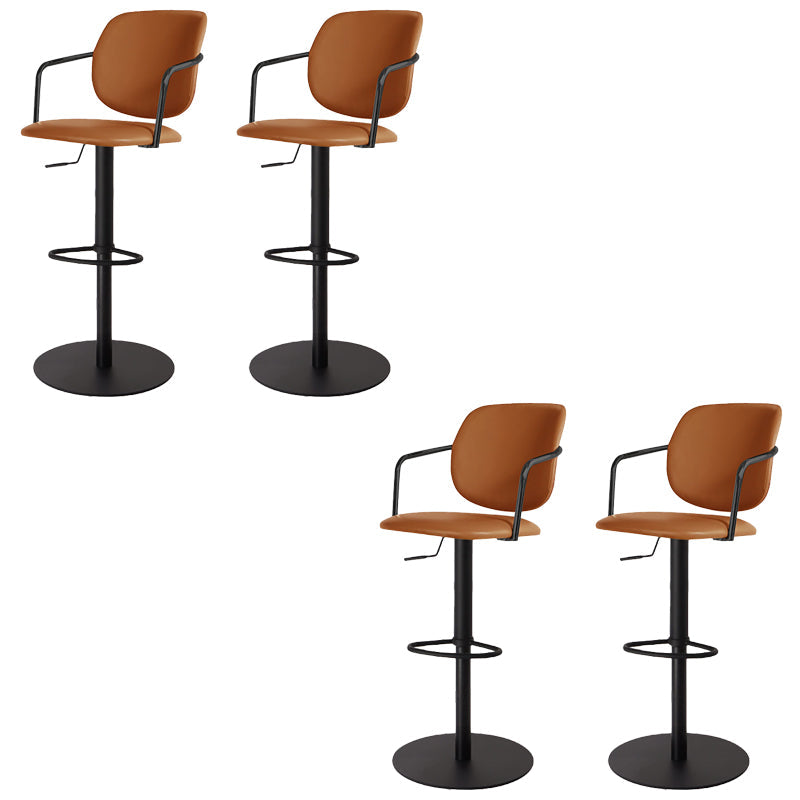 Sgabello da bar in pelle industriale sgabello da cornice regolabile per Bristol