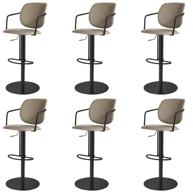 Sgabello da bar in pelle industriale sgabello da cornice regolabile per Bristol