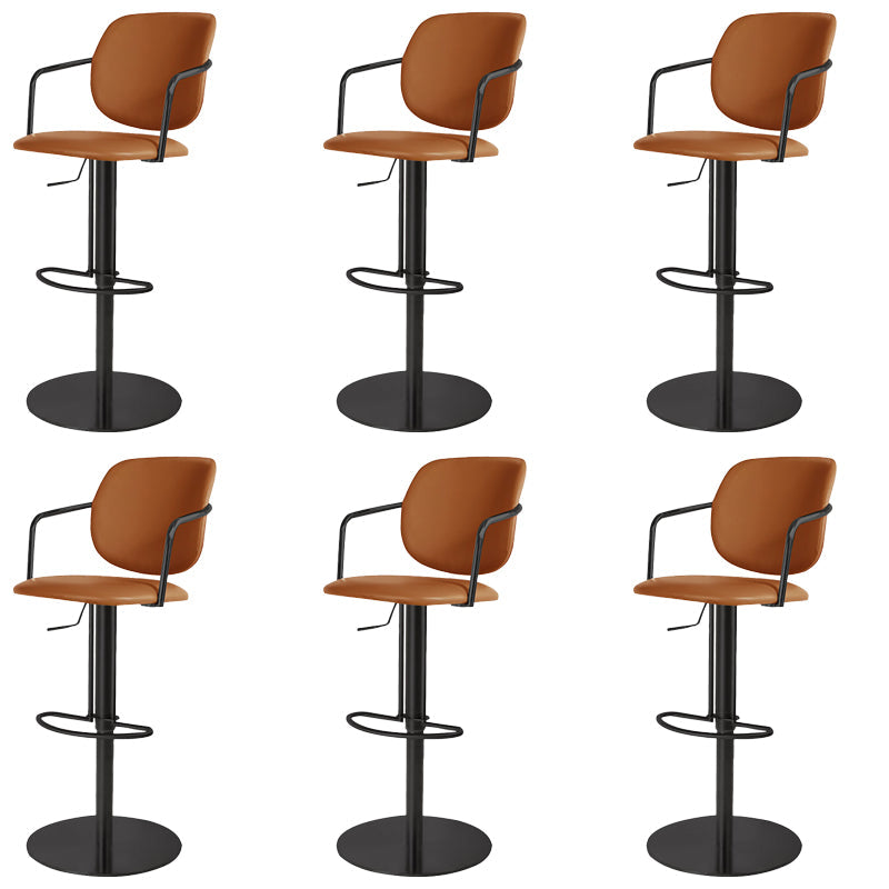 Sgabello da bar in pelle industriale sgabello da cornice regolabile per Bristol