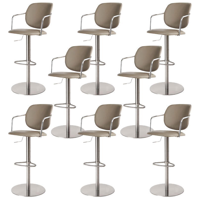 Sgabello da bar in pelle industriale sgabello da cornice regolabile per Bristol