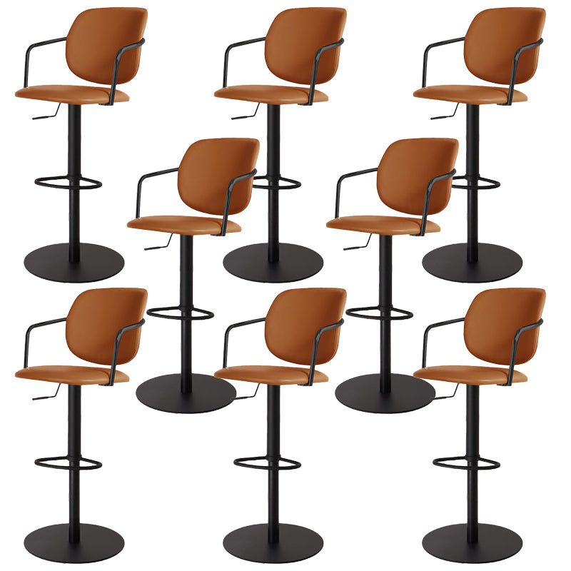 Sgabello da bar in pelle industriale sgabello da cornice regolabile per Bristol