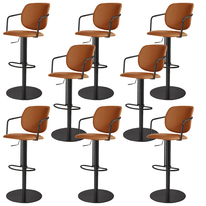 Sgabello da bar in pelle industriale sgabello da cornice regolabile per Bristol