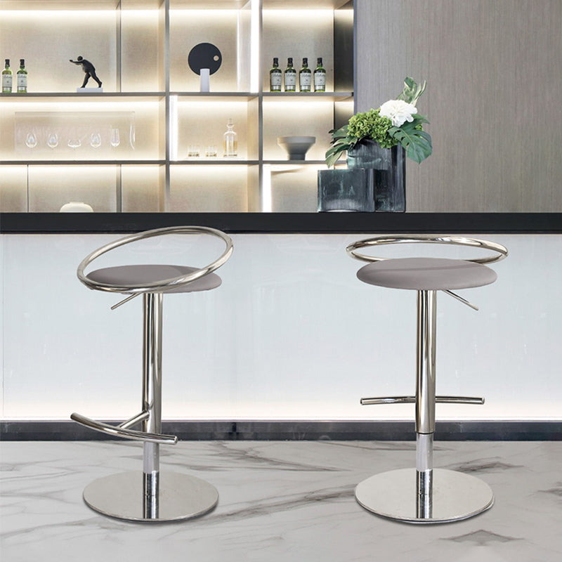 Sgabello da bar in pelle regolabile sgabello da banco posteriore per bristol con girevole