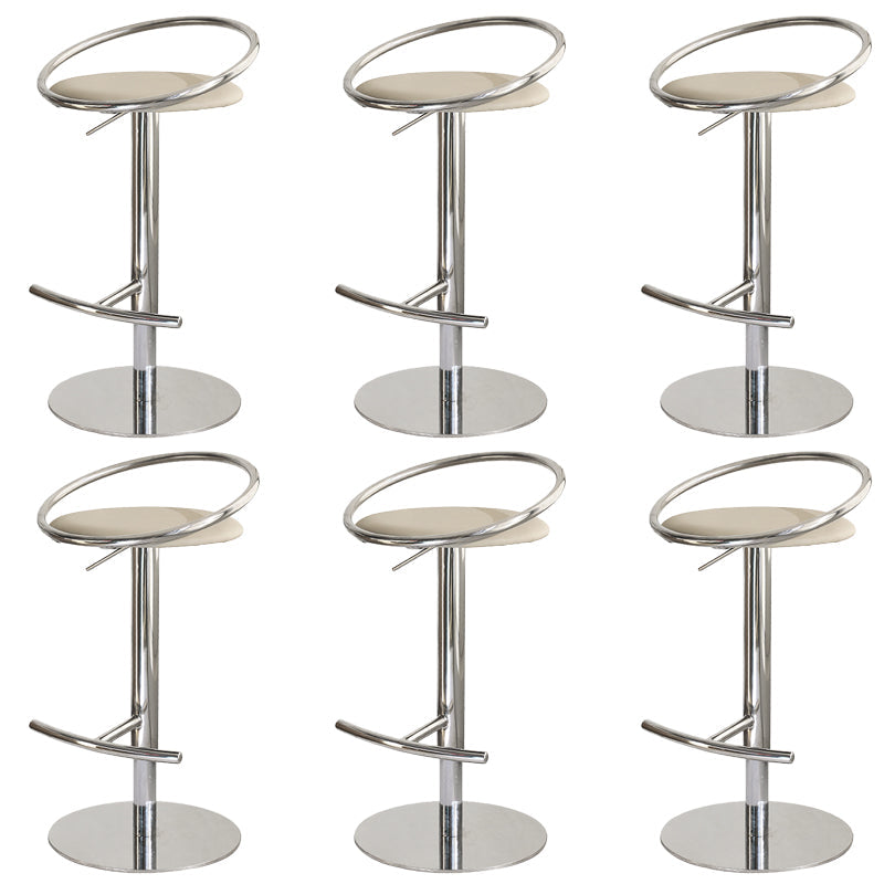 Sgabello da bar in pelle regolabile sgabello da banco posteriore per bristol con girevole