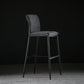 Armless Bar Stool Contemporary Low Back Dining Stool with Footrest Gray 1 Piece Clearhalo 'Bar Furniture' 'Bar Stools' 'bar_stools' 'furn' 'furn_bar_stools' 'Furniture' 'Kitchen & Dining Furniture' 6769253