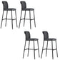 Armless Bar Stool Contemporary Low Back Dining Stool with Footrest Gray 4 Piece Set Clearhalo 'Bar Furniture' 'Bar Stools' 'bar_stools' 'furn' 'furn_bar_stools' 'Furniture' 'Kitchen & Dining Furniture' 6769263
