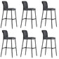 Armless Bar Stool Contemporary Low Back Dining Stool with Footrest Gray 6 Piece Set Clearhalo 'Bar Furniture' 'Bar Stools' 'bar_stools' 'furn' 'furn_bar_stools' 'Furniture' 'Kitchen & Dining Furniture' 6769267