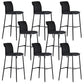 Armless Bar Stool Contemporary Low Back Dining Stool with Footrest Black 8 Piece Set Clearhalo 'Bar Furniture' 'Bar Stools' 'bar_stools' 'furn' 'furn_bar_stools' 'Furniture' 'Kitchen & Dining Furniture' 6769269