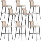 Armless Bar Stool Contemporary Low Back Dining Stool with Footrest Brown 8 Piece Set Clearhalo 'Bar Furniture' 'Bar Stools' 'bar_stools' 'furn' 'furn_bar_stools' 'Furniture' 'Kitchen & Dining Furniture' 6769270