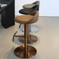 Adjustable Height Bar Stool Contemporary Dining Stool with Footrest