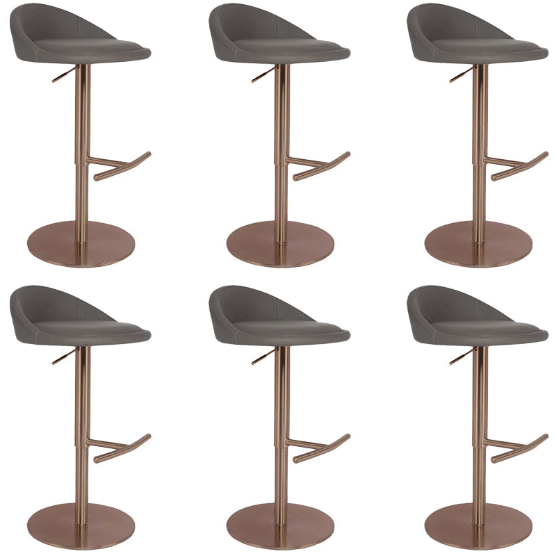 Adjustable Height Bar Stool Contemporary Dining Stool with Footrest