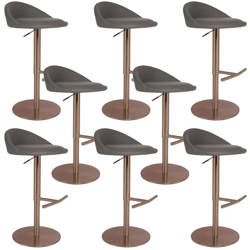 Adjustable Height Bar Stool Contemporary Dining Stool with Footrest