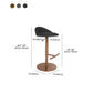 Adjustable Height Bar Stool Contemporary Dining Stool with Footrest