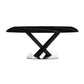 Industrial Style Rectangle Dining Table Sintered Stone Table with Metal Leg for Home Clearhalo 'Dining Tables & Seating' 'Dining Tables' 'dining_table' 'furn' 'furn_dining_table' 'Furniture' 'Kitchen & Dining Furniture' 6769414