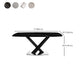 Industrial Style Rectangle Dining Table Sintered Stone Table with Metal Leg for Home Clearhalo 'Dining Tables & Seating' 'Dining Tables' 'dining_table' 'furn' 'furn_dining_table' 'Furniture' 'Kitchen & Dining Furniture' 6769422