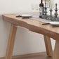 Table à manger rectangulaire de style moderne, table en bois avec pieds en bois pour la maison