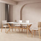 Modern Style Rectangle Table Sintered Stone Dining Table with Wood Legs 70.9"L x 35.4"W x 29.5"H Without Chairs Clearhalo 'Dining Tables & Seating' 'Dining Tables' 'dining_table' 'furn' 'furn_dining_table' 'Furniture' 'Kitchen & Dining Furniture' 6769462