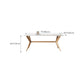 Modern Style Rectangle Table Sintered Stone Dining Table with Wood Legs Clearhalo 'Dining Tables & Seating' 'Dining Tables' 'dining_table' 'furn' 'furn_dining_table' 'Furniture' 'Kitchen & Dining Furniture' 6769472