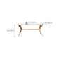 Modern Style Rectangle Table Sintered Stone Dining Table with Wood Legs Clearhalo 'Dining Tables & Seating' 'Dining Tables' 'dining_table' 'furn' 'furn_dining_table' 'Furniture' 'Kitchen & Dining Furniture' 6769473