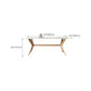 Modern Style Rectangle Table Sintered Stone Dining Table with Wood Legs Clearhalo 'Dining Tables & Seating' 'Dining Tables' 'dining_table' 'furn' 'furn_dining_table' 'Furniture' 'Kitchen & Dining Furniture' 6769475