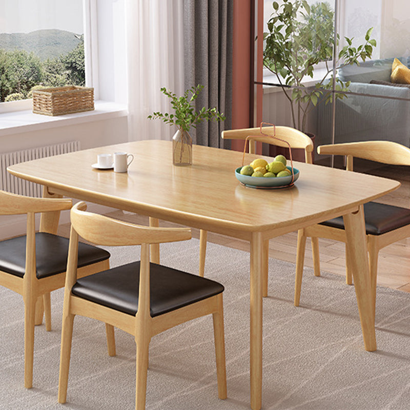 Solid Wood Dining Room Table Modern Dining Table for Kitchen Clearhalo 'Dining Tables & Seating' 'Dining Tables' 'dining_table' 'furn' 'furn_dining_table' 'Furniture' 'Kitchen & Dining Furniture' 6769593