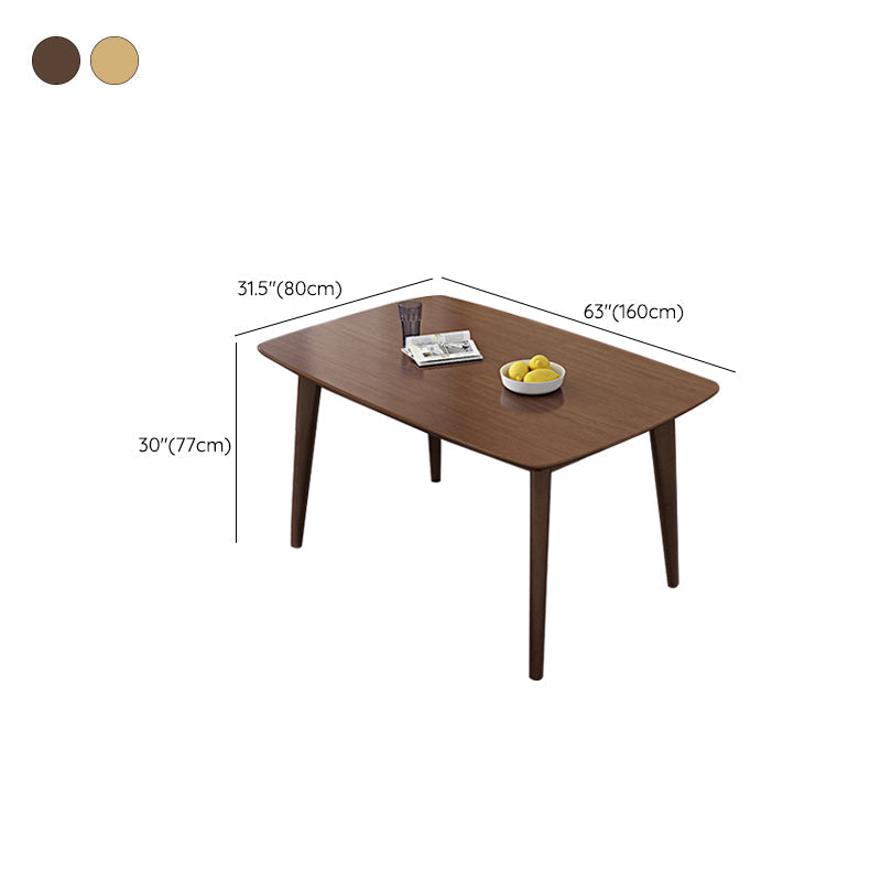 Solid Wood Dining Room Table Modern Dining Table for Kitchen Clearhalo 'Dining Tables & Seating' 'Dining Tables' 'dining_table' 'furn' 'furn_dining_table' 'Furniture' 'Kitchen & Dining Furniture' 6769601