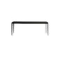 Contemporary Dinette Table Rectangle Stone Dining Room Table for Dining Room Black Without Chairs Clearhalo 'Dining Tables & Seating' 'Dining Tables' 'dining_table' 'furn' 'furn_dining_table' 'Furniture' 'Kitchen & Dining Furniture' 6769603
