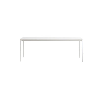 Contemporary Dinette Table Rectangle Stone Dining Room Table for Dining Room White Without Chairs Clearhalo 'Dining Tables & Seating' 'Dining Tables' 'dining_table' 'furn' 'furn_dining_table' 'Furniture' 'Kitchen & Dining Furniture' 6769604