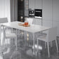 Contemporary Dinette Table Rectangle Stone Dining Room Table for Dining Room Clearhalo 'Dining Tables & Seating' 'Dining Tables' 'dining_table' 'furn' 'furn_dining_table' 'Furniture' 'Kitchen & Dining Furniture' 6769613