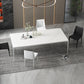 Contemporary Dinette Table Rectangle Stone Dining Room Table for Dining Room Clearhalo 'Dining Tables & Seating' 'Dining Tables' 'dining_table' 'furn' 'furn_dining_table' 'Furniture' 'Kitchen & Dining Furniture' 6769616
