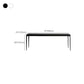 Contemporary Dinette Table Rectangle Stone Dining Room Table for Dining Room Clearhalo 'Dining Tables & Seating' 'Dining Tables' 'dining_table' 'furn' 'furn_dining_table' 'Furniture' 'Kitchen & Dining Furniture' 6769618