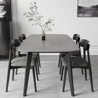 Tavolo da pranzo per la casa, sala da pranzo, tavolo da cucina moderno con cornice nera