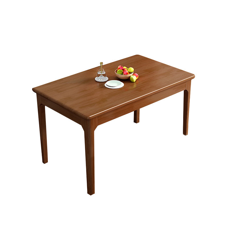 Modern Wood Dining Room Table Rectangle Dining Table for Kitchen Clearhalo 'Dining Tables & Seating' 'Dining Tables' 'dining_table' 'furn' 'furn_dining_table' 'Furniture' 'Kitchen & Dining Furniture' 6769667