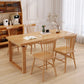 Table de salle à manger contemporaine Table de salle à manger rectangulaire en bois massif naturel